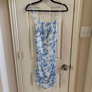 Floral Ruched bodycon dress